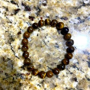 Tigers eye Gemstone Bracelet - Crystal Stone Beaded Bracelets